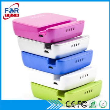 china handmade easy carrying Super thin high quality portable holder powerbank with cellphones 7800mah